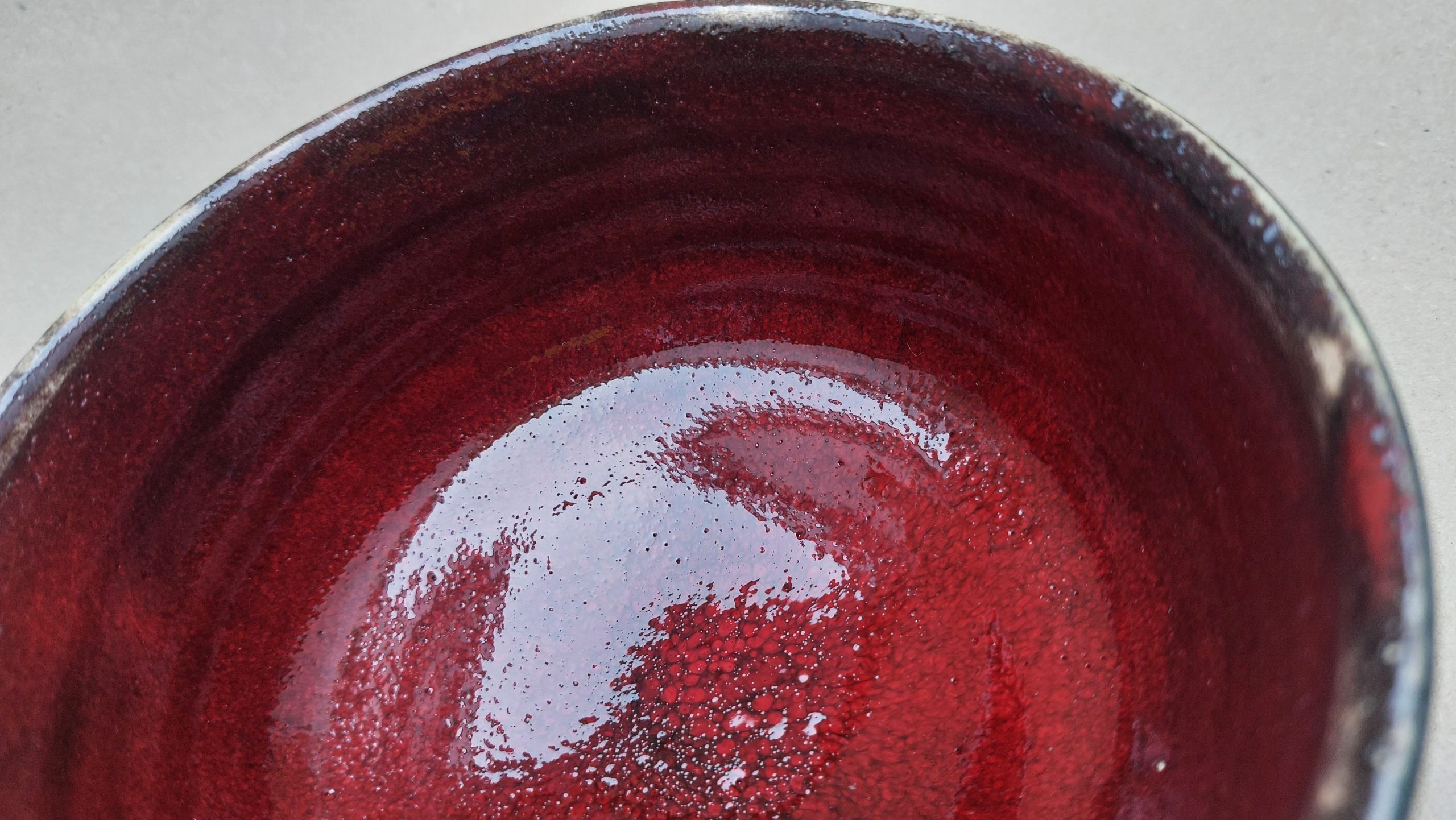Keramická miska se Sgraffito "Lesní plody" - kamenina 520ml - Obrázek 4