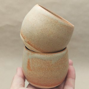 Ručně vyráběný keramický set hrnků "Písečné duny" - 140 a 180ml